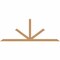 Ekena Millwork Saratoga Smooth Timber Gable Bracket, Western Red Cedar, 96"W x 36"H x 1 1/2"D x 3 1/2"F, 9/12 Pitch GBW096X36X0204SAR00SWR - alternate 1